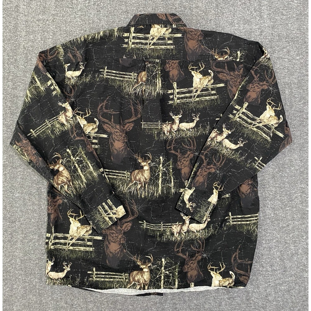 Woods and Water Outfitters Long Sleeve Mens Button Down Shirt Size XL - Picture 7 of 8